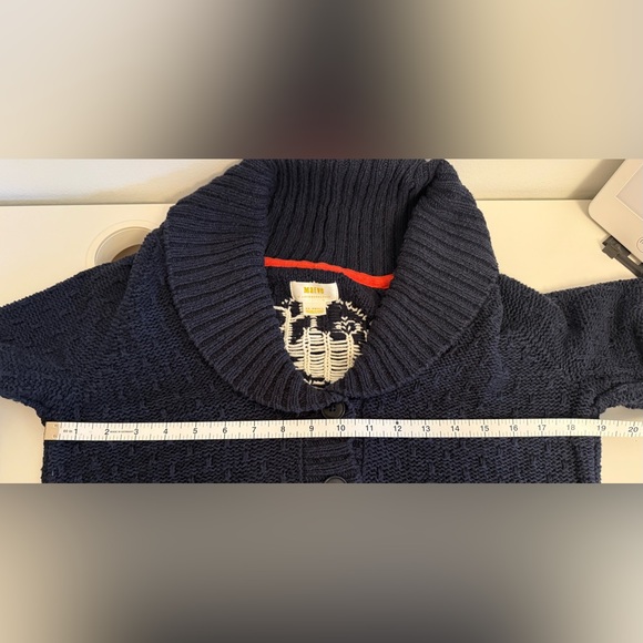 Anthropologie Maeve Seahorse Cardigan Sweater XXS. Great Condition. - Picture 6 of 6